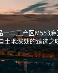 精产国品一二三产区M553麻豆——来自土地深处的臻选之味