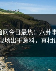 爆料网暗网今日最热：八卦事件曝光，圈内人现场出乎意料，真相让人瞠目