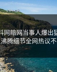 实时爆料网暗网当事人爆出猛料，热血沸腾细节全网热议不断
