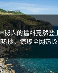 查看！神秘人的猛料竟然登上爆料网暗网热搜，惊爆全网热议不断