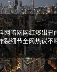 今日爆料网暗网网红爆出丑闻，全网炸裂细节全网热议不断